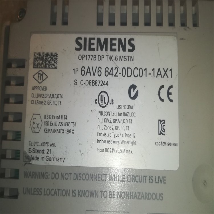 6AV6642-8BA10-0AA0 SIMATIC | TP177B TģK