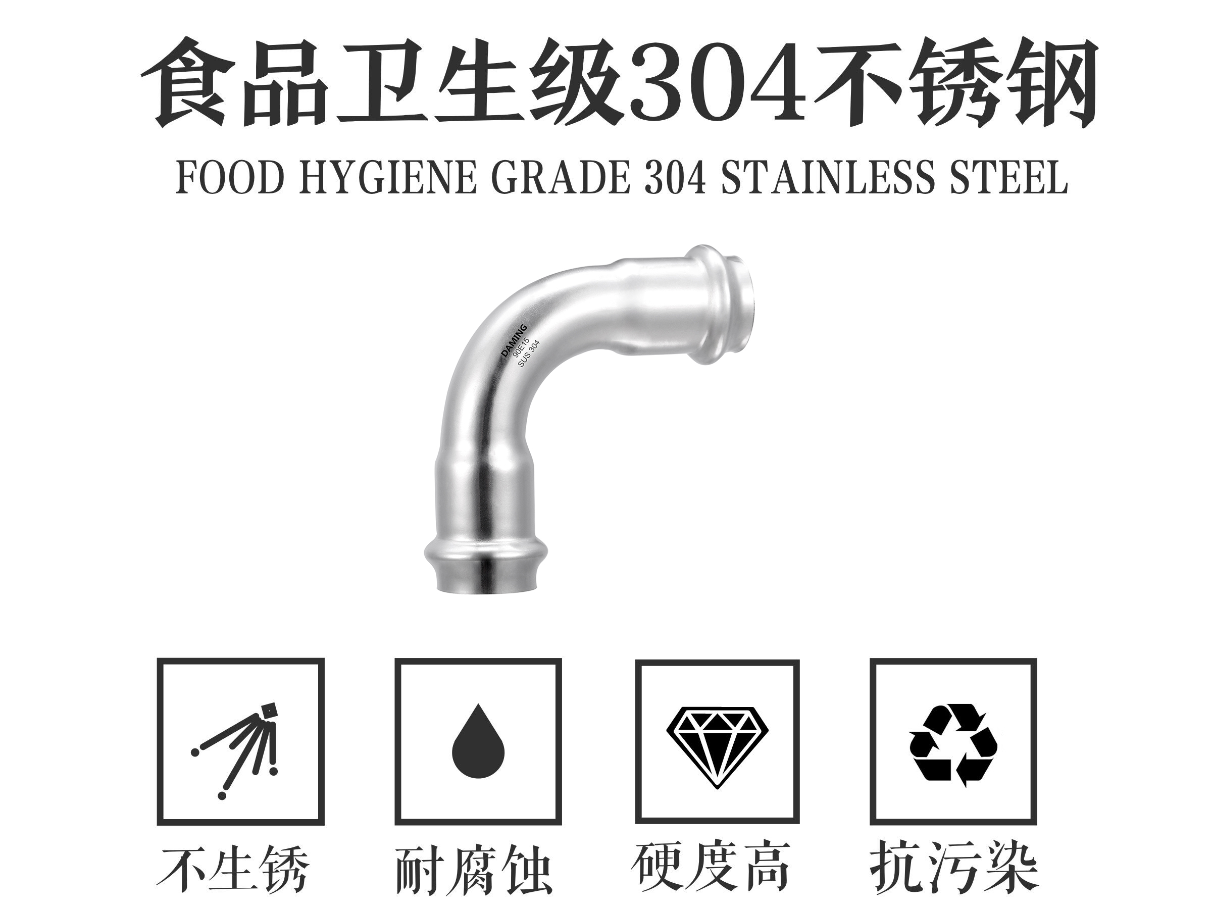 ʯf304 316LP䓿ʽ90ȵȏ^SDN15Ҏ