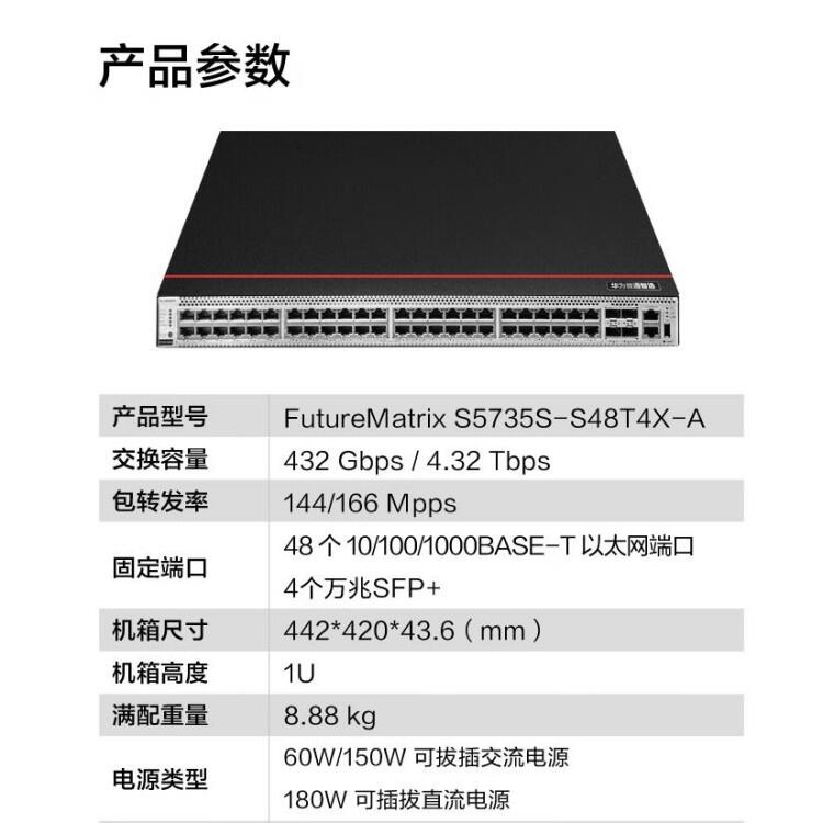 A锵ͨxQCS5735S-S48T4X-A 48ǧ+4f׹