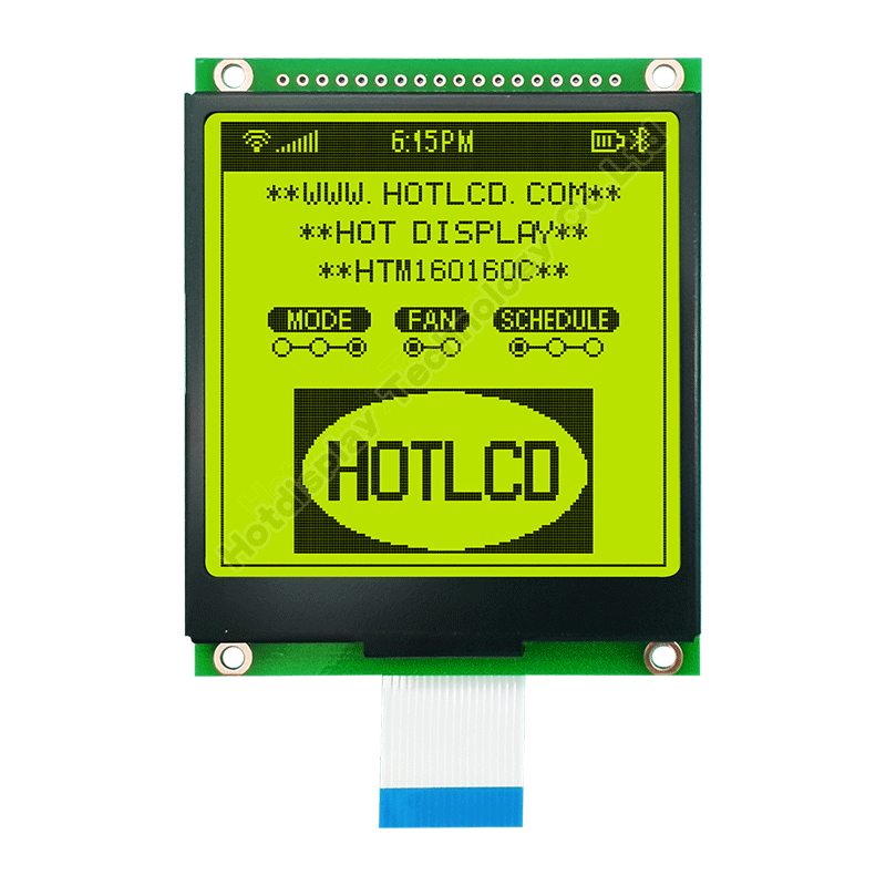 160X160FSTNDLCDģKɫUC1698 HTM160160C